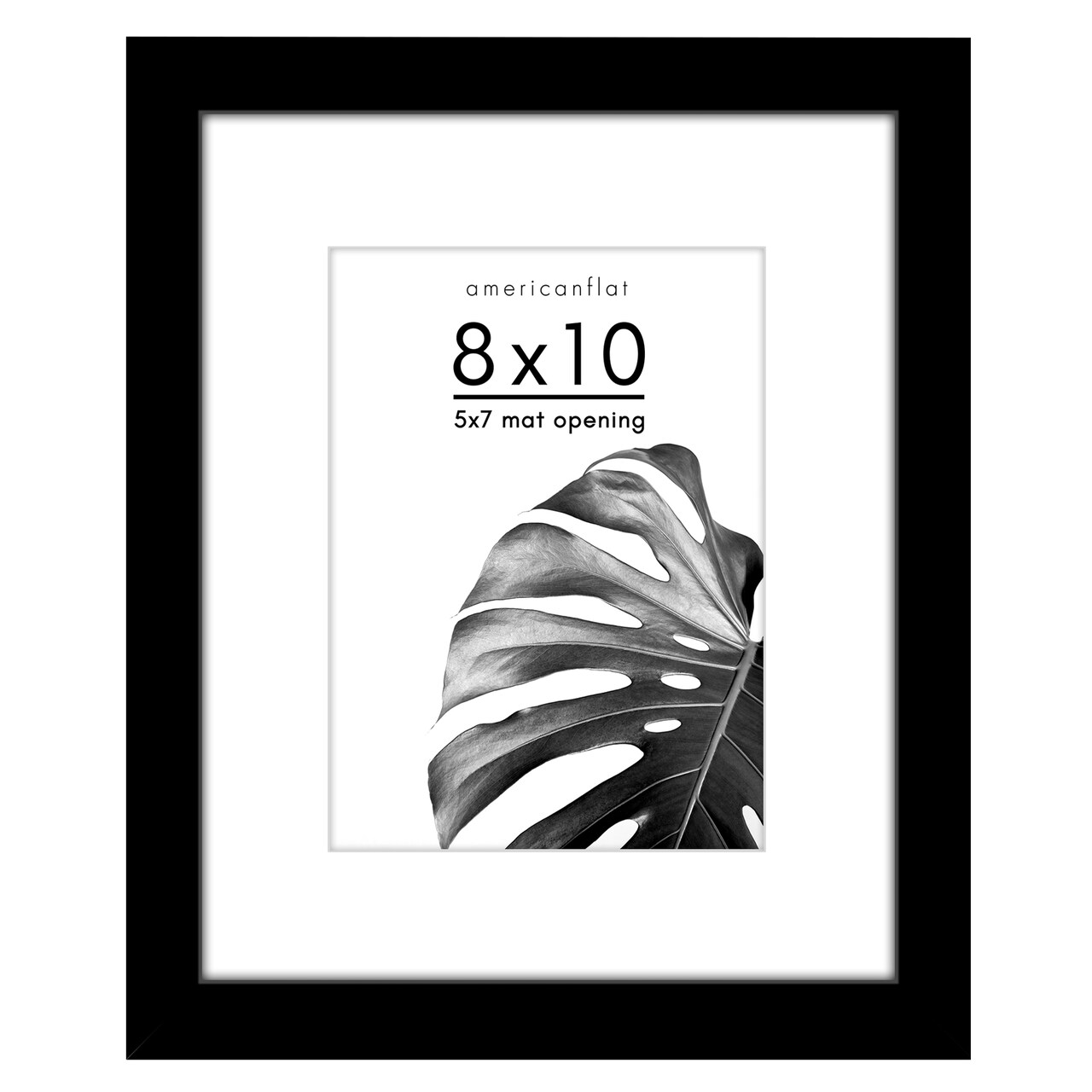 Americanflat Picture Frame with Mat - Photo Frame for Wall Display - Shatter Resistant Glass - Adjustable Hanging Hardware - Includes Easel